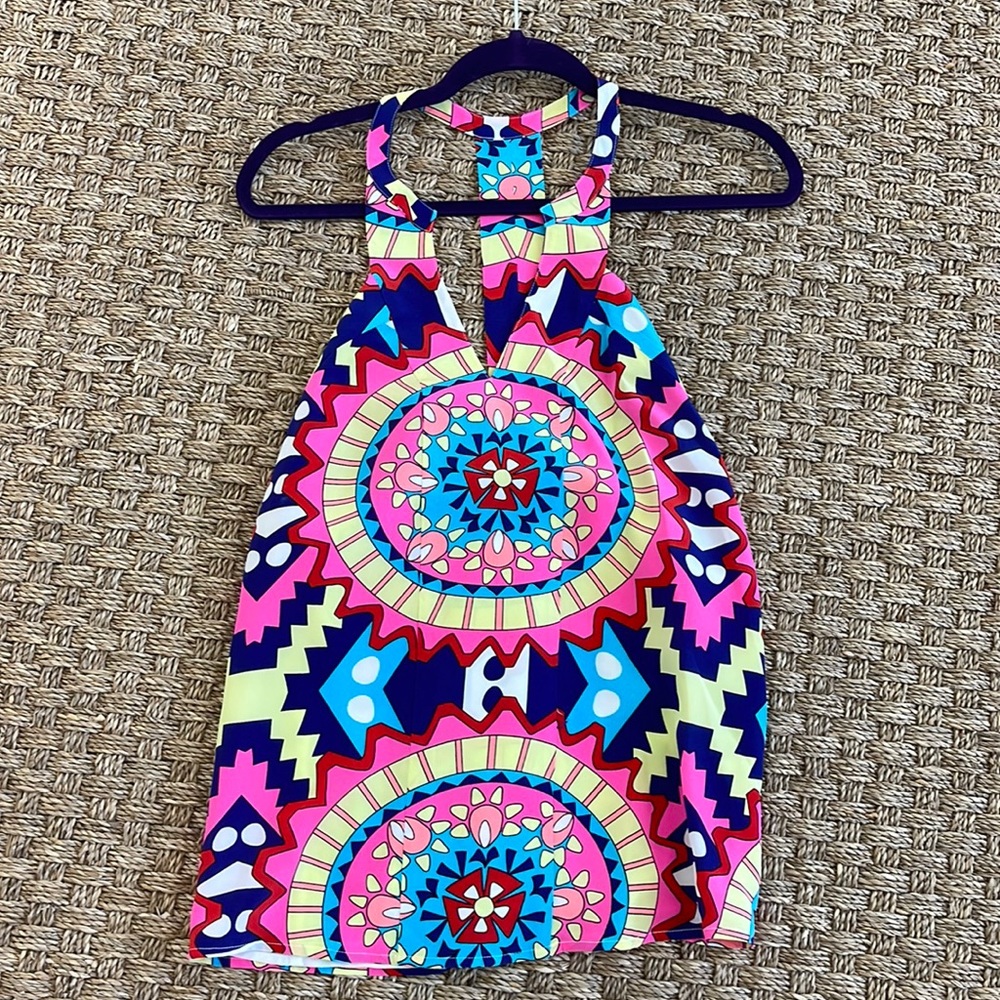 Annie griffin geometrical colorful top